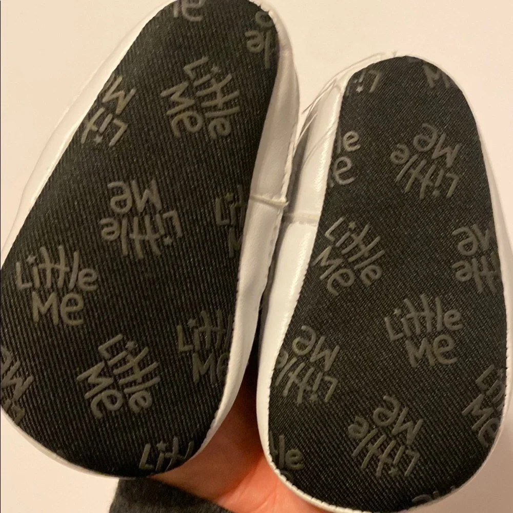 Little Me Black Slip-On Infant Shoes Size 1